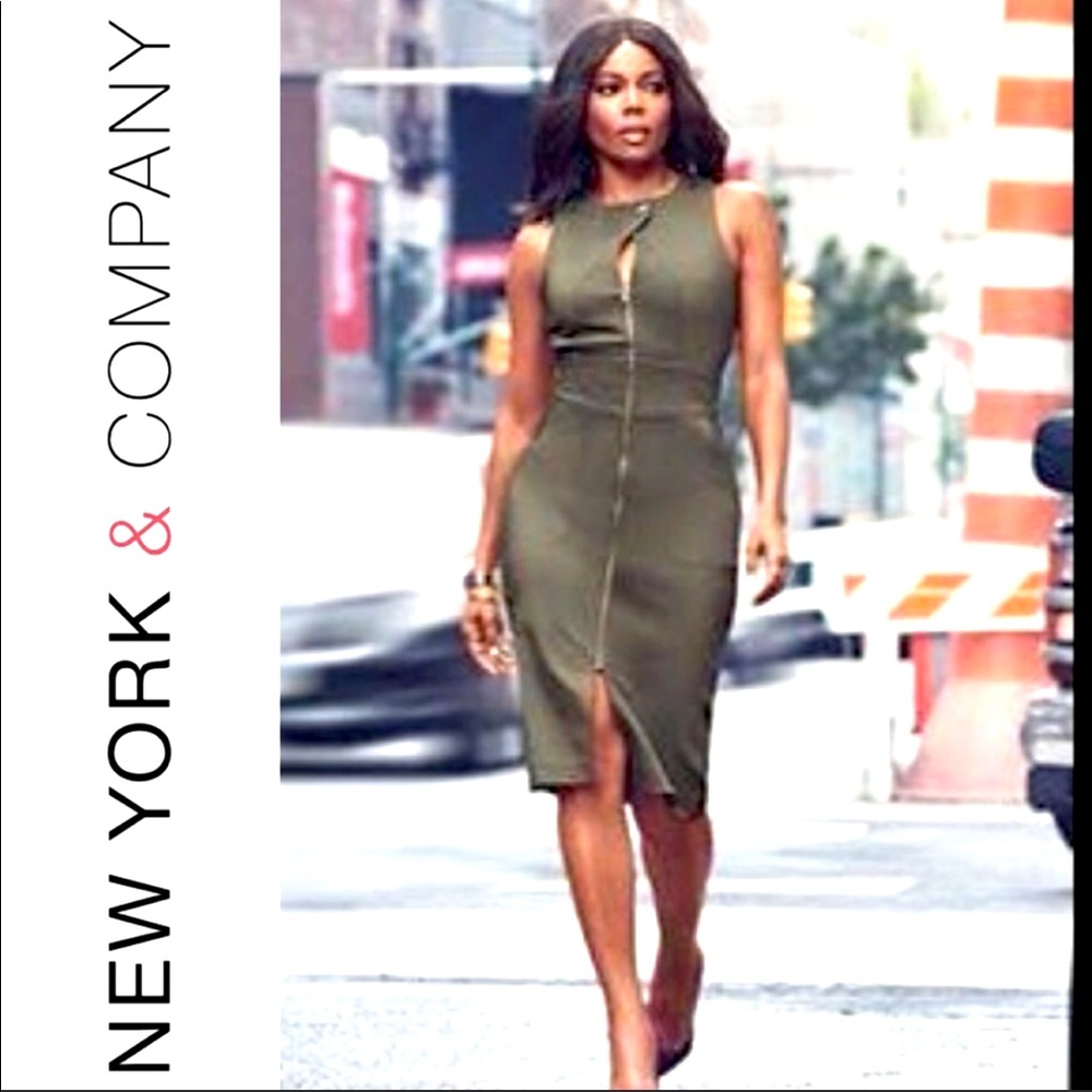 New York and Company Zipper Dress